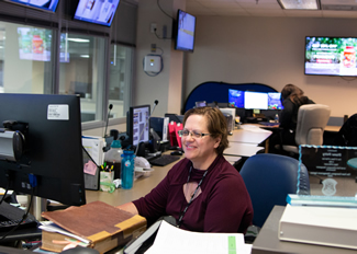 SEMA staff on duty in the State Watch Center