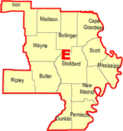 Regional Coordinators Map - Section E