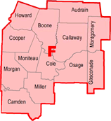 Regional Coordinators Map - Section F