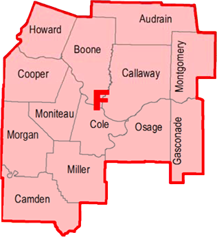 Regional Coordinators Map - Section A
