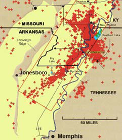 New Madrid Fault Line Map About The New Madrid Siesmic Zone | Sema